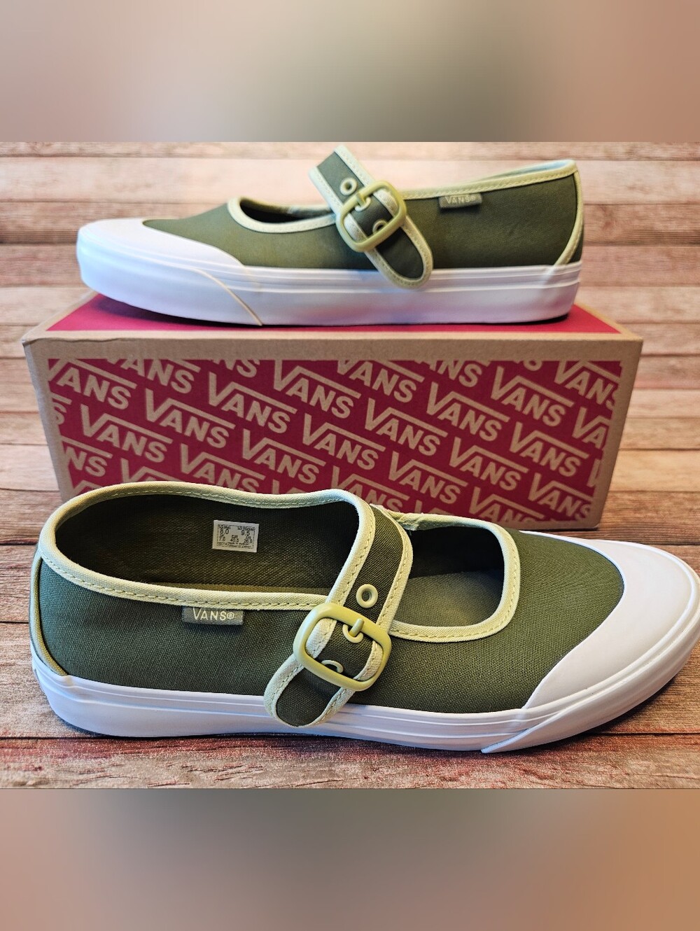 Vans Mary Jane 'Ballerina Green' canvas shoes
